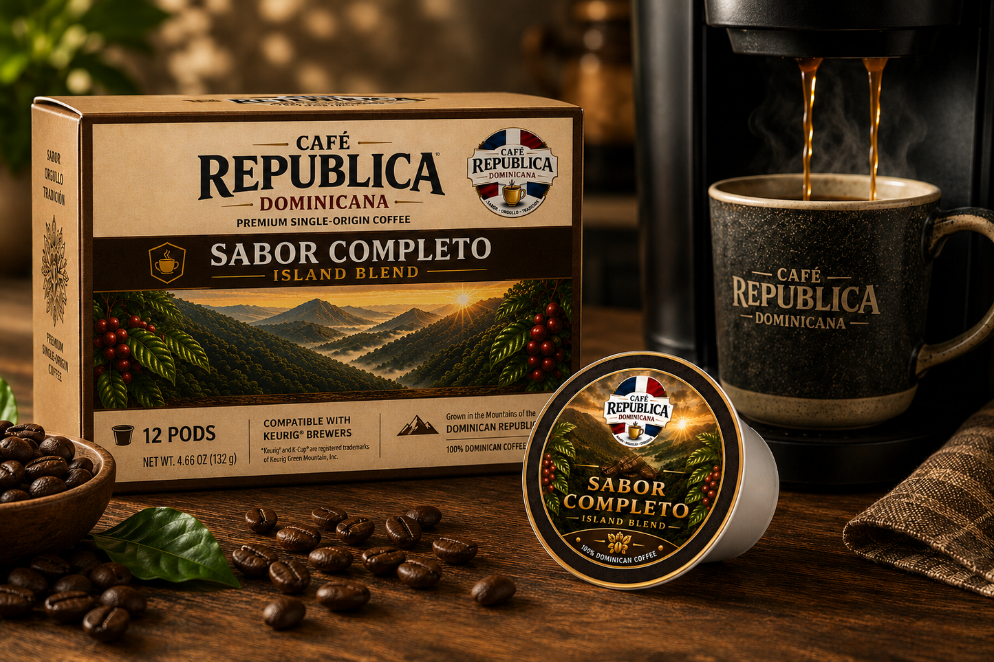 Café República Dominicana Coffee Pods | 100% Dominican Arabica