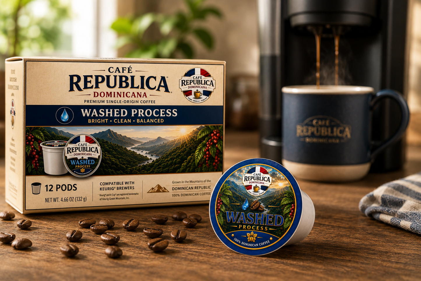 Café República Dominicana Coffee Pods | 100% Dominican Arabica
